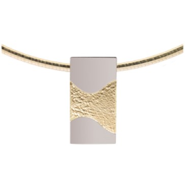 Wave gold yellow/white